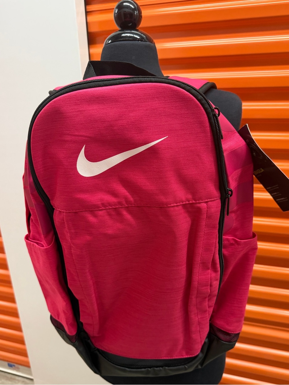 NWT Nike Brasilia Hot Pink Backpack with White Swoosh